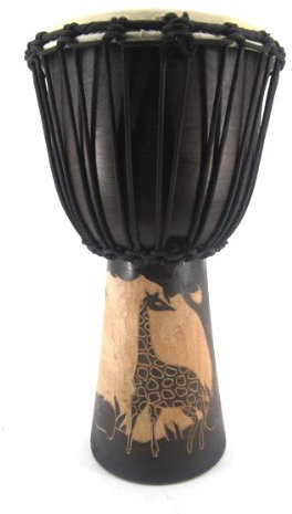 50cm Profi Djembe Trommel Bongo Giraffe Holz Afrika Super Bass/Klang