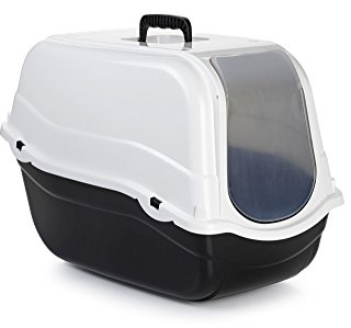 Beeztees 400480 Toilette Romeo, 54 x 33 x 42 cm, schwarz/weiß