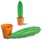 Stylo plante cactus et 1 pot