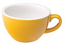 Loveramics Egg Coffee Cup, White, 150 ml, Yellow, Porcelain