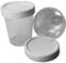 50 x 120mL Urine Sample Test Collection Cup/Pot/Bottle - with Screw on Lid