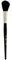 Silver Brush Limited 5618S, Size 20, Silver Mop Black Round Paintbrush, Oil, Acrylic, and Watercolour Brush, Short Handle
