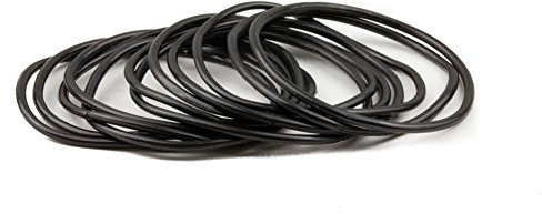 Gummi-Armbänder/Armreifen, schwarz