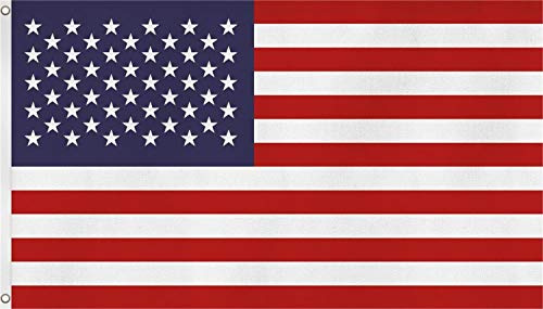 Fahne/Flagge mit zwei Metallösen zur Befestigung und zum Hissen - Größe 90 x 150 cm Farbe USA