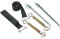 Bo-Camp - Kit bande de tempête - Universel - Clips - 2 pcs de 3,5 mètres, Black