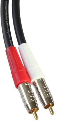 Blue Jeans Cable LC-2 Stereo Audio Cables (Black, 3 Foot)