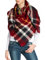 Caspar SC412 Damen XXL Schal, Farbe:weinrot