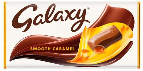 Galaxy - Tablette de chocolat au caramel - lot de 2 tablettes de 135 g