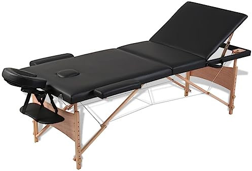 vidaXL Massagetisch Massageliege Bank Kosmetik Therapieliege 3 Zonen mit Tasche