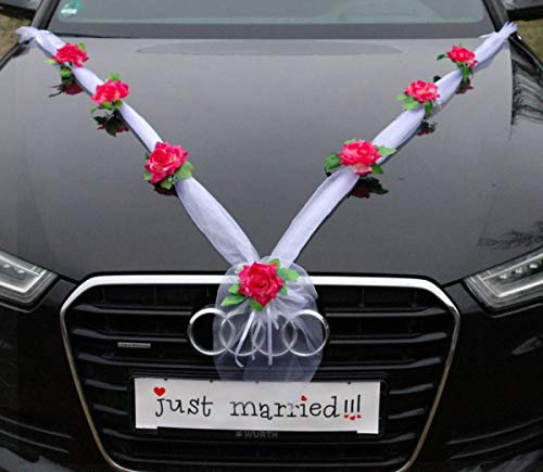 CAR JEWELRY ORGANZA M (Rosa-Viola/Bianco)