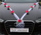 CAR JEWELRY ORGANZA M (Rosa-Viola/Bianco)