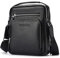 BISON DENIM Herren Taschen Echtleder Umhängetasche Retro Messenger Casual Business Handtasche Umhängetaschen Schultasche Schwarz for Herren