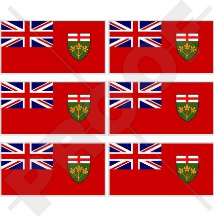 Ontario Kanada Provinz Flagge 40 mm (40,6 cm) Mobile Handy Vinyl Mini Sticker, Aufkleber X6