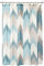 INK+IVY Rideau de Douche Alpin en Coton imprimé Motif Abstrait Moderne Lavable en Machine décorations de Salle de Bain, Turquoise, 183 x 183 cm
