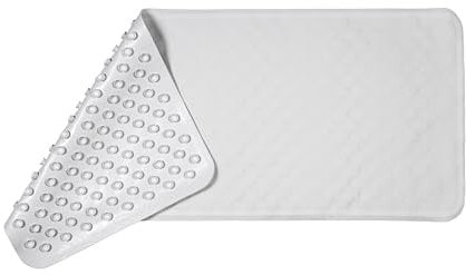 Croydex Hygiene-n-Clean Badewanneneinlage mittelgroß Gummi antibakteriell 34 x 74 cm Weiß