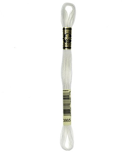 DMC Embroidery Thread 8.7 Yards Assorted Colours Feather White