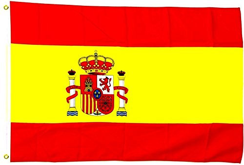 Spagna bandiera grande formato 250 x 150 cm resistente agli agenti atmosferici Fahne