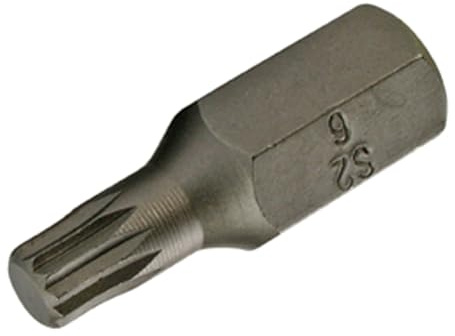 SW-Stahl 05321L Schraubendreher-Bit - M6 Innenvielzahn XZN - 3/8 Zoll | Langes Schraubendrehbit aus Chrom-Vanadium, ideal für KFZ & Maschinenbau, XZN-Einsatz kompatibel mit 3/8 Zoll Ratschen