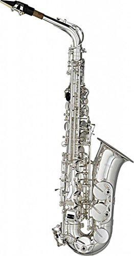 Stagg 21020 WS-AS211S Altsaxophon (Hoch-Fis Klappe, verstellbarer Daumenhaken) silber
