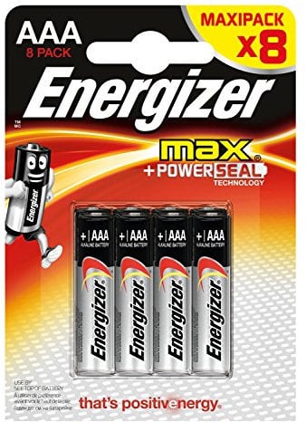 Energizer Max Alkaline AAA/LR03 batteries Pack of 8