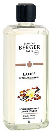 Maison Berger - Lampe Berger Refill Poussière d'Ambre - gebrauchsfertig - Parfümiert und reinigt - Feine, gleichmäßige und langanhaltende Wirkung - 1 Liter