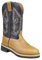 HKM 4526 Westernstiefel Softy cow, Cowboystiefel Western Cowboy, Echtleder, Braun, 41