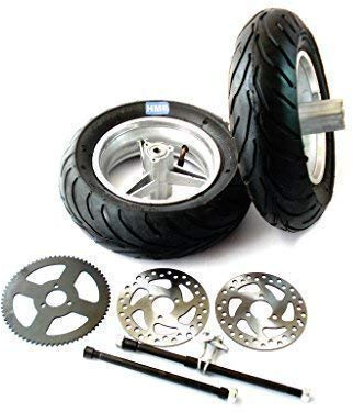 HMParts Felgen und Reifen Set 110/50-6 & 90/65-6.5 für Pocket Bike, Midi Bike
