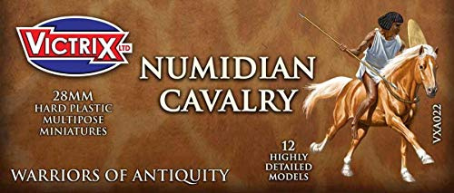 Victrix VXA022 - Numidian Cavalry - 12 Figure Set - 28mm Plastic Miniatures - Warrior of Antiquity