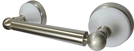 Kingston BA1118 Toilettenpapierhalter, viktorianischer Stil, Messing, Satin/Nickelfarben, 6-1/2-Inch Length