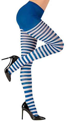 Collants Clown Adulte - Bleu et Blanc