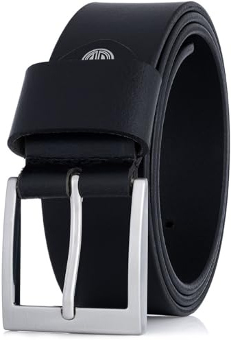 LINDENMANN Gürtel Herren 40 mm schwarz Robustes Vollrindleder Leder