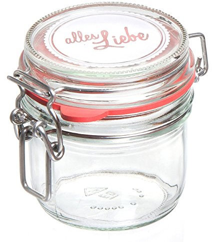 Ritzenhoff & Breker Einmachglas, Vorratsdose, Einkochglas, Alles Liebe, 255 ml, 685084