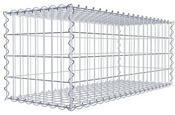 GABIONA - Gabion 100 x 40 x 40 cm - Panier gabion avec maille 5x10 cm - Panier métallique galvanisé résistant à la corrosion