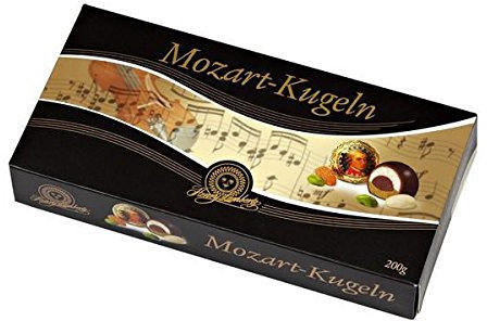LAMBERTZ MOZARTKUGELN Nuss Nougat Marzipan in Zartbitter Schokolade 200g