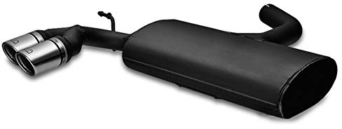 Sportauspuff für SEAT Leon II FR 200HP 2005-2012 HATCHBACK | kompatibel mit Seat Leon II FR 2.0 TFSI 147kW 2005-2012 2x 70mm