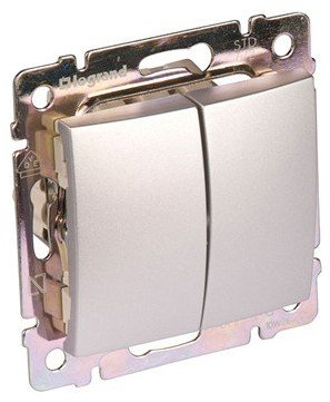Legrand Valena 770108 - Vl-Conm Doble 1P 10A Alum