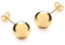 CARISSIMA Women's 9 ct Yellow Gold 10 mm Ball Polished Stud Earrings