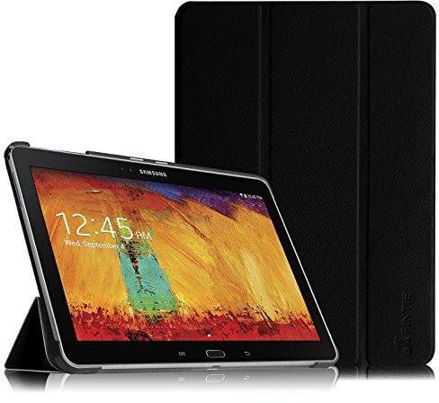 FINTIE SlimShell Case Compatible with Samsung Galaxy Note 10.1 2014 Edition - Super Thin Lightweight Stand Cover with Auto Sleep/Wake Feature, Black