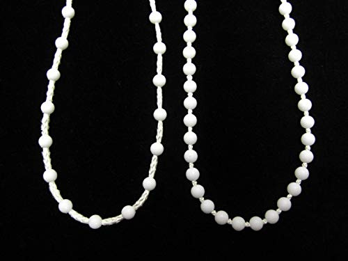 Sew-select Continuous Looped Beaded Roller Blind Chain - Endless Loop Bead Control Cords, Length: 100cm, Chain Type: 8mm Gap