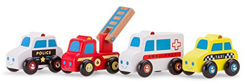 New Classic Toys - 11930 - Spielfahrzeuge - Fahrzeugset - 4 Fahrzeuge