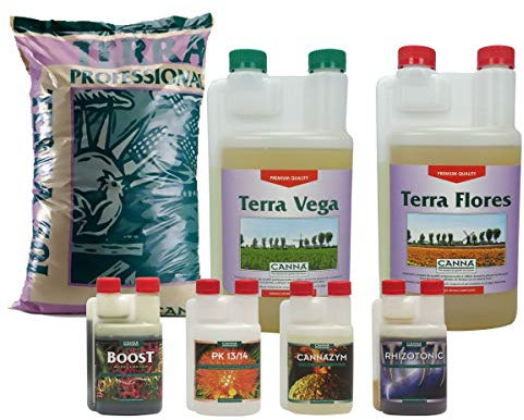 Pack CANNA Terra Professional 50 litres + engrais et boosters