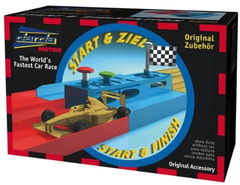 Darda 4006942504305 50430 Rennbahn-Start und Ziel Station, blau/schwarz/Silber