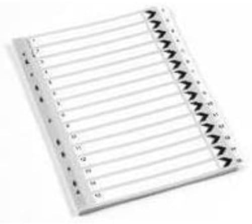 Q-Connect Index 1-15 Board Reinforced White (10 Pack)