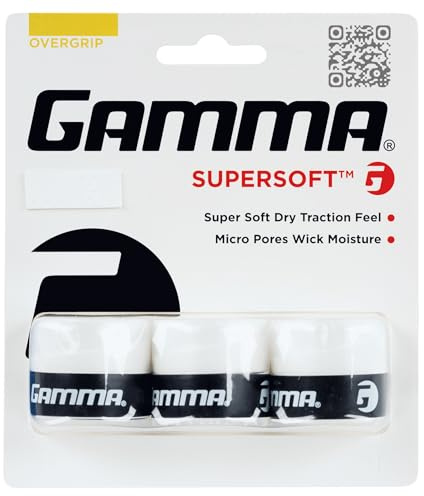 Gamma Tennis Pro Wrap Overgrip, Optimaler Komfort und Haltbarkeit, Feuchtigkeitsaufnahme, Tennis, Pickleball, Badminton, Schläger Sport Grip, Schläger OG
