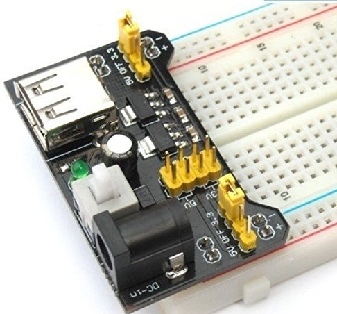 SATKIT Kit Fuente de alimentación DC/USB 5V/3. 3V para Placa Prototipo [ARDUINO]
