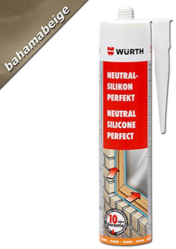 Würth Silicone Bahama neutre-Idéal 310 ml Cartouche fenêtre Vitrage