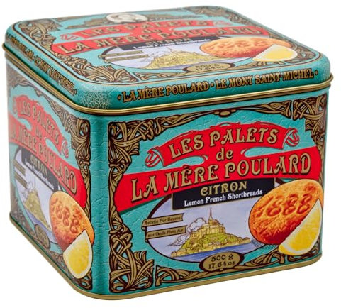 LA MÈRE POULARD galletas tipo palets de mantequilla y limón Lata 500g