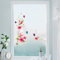 WandSticker4U®- Wandtattoo BLUMEN RANKE ROMANTIK rosa/rot (62x64 cm) I Wandsticker Blumen rot Pflanzen Schmetterlinge Fensterbilder Frühling I Wanddeko Badezimmer Fliesen Küche Tür Möbel Aufkleber