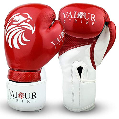 Valour Strike Boxing Gloves for Men & Women | Trusted British Family Brand | Red Boxing Gloves 14oz Training & Sparring Gloves for Boxing, Kickboxing, Muay Thai, MMA & Boxercise