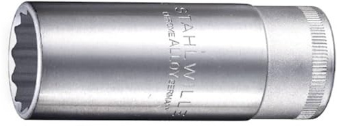 Stahlwille 03020022 3020022 51 Steckschlüsseleinsätze 1/2 Zoll, SW 22 mm, Silber